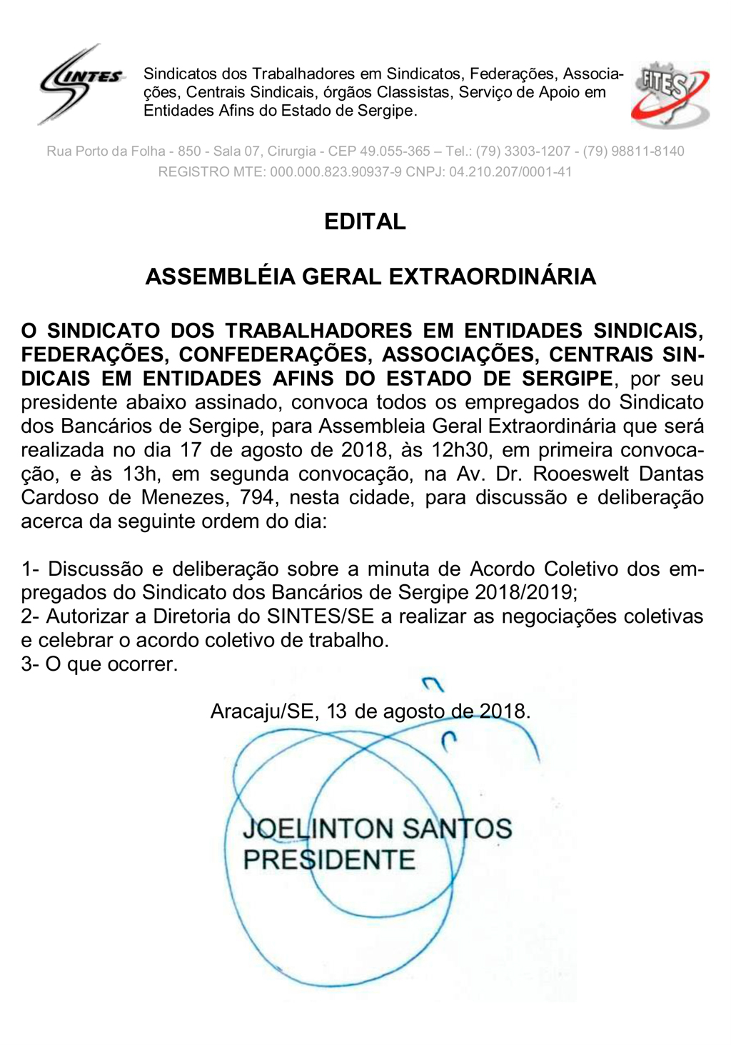 edital site