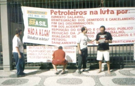 Acampamento na sede da Petrobrás/RJ-11
