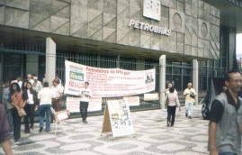 Acampamento na sede da Petrobrás/RJ-12