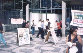 Acampamento na sede da Petrobrás/RJ-19