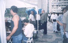 Acampamento na sede da Petrobrás/RJ-9