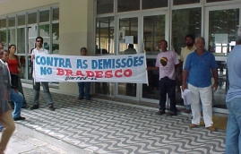 Manifestação contra demissão Bradesco-12