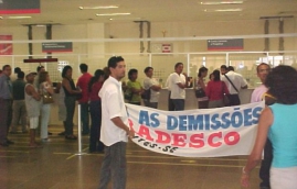 Manifestação contra demissão Bradesco-1