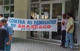 Manifestação contra demissão Bradesco-6